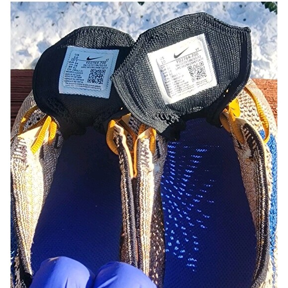 Nike Air Max Flyknit Racer Men's‎ FD2764-700 Elemetal Gold Sneakers Shoe Size 10 - Picture 11 of 17